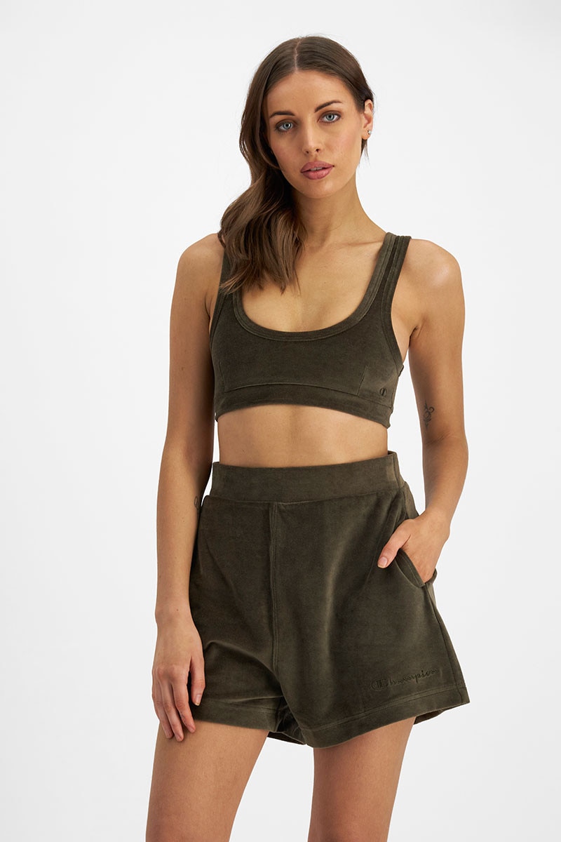 Champion velour crop