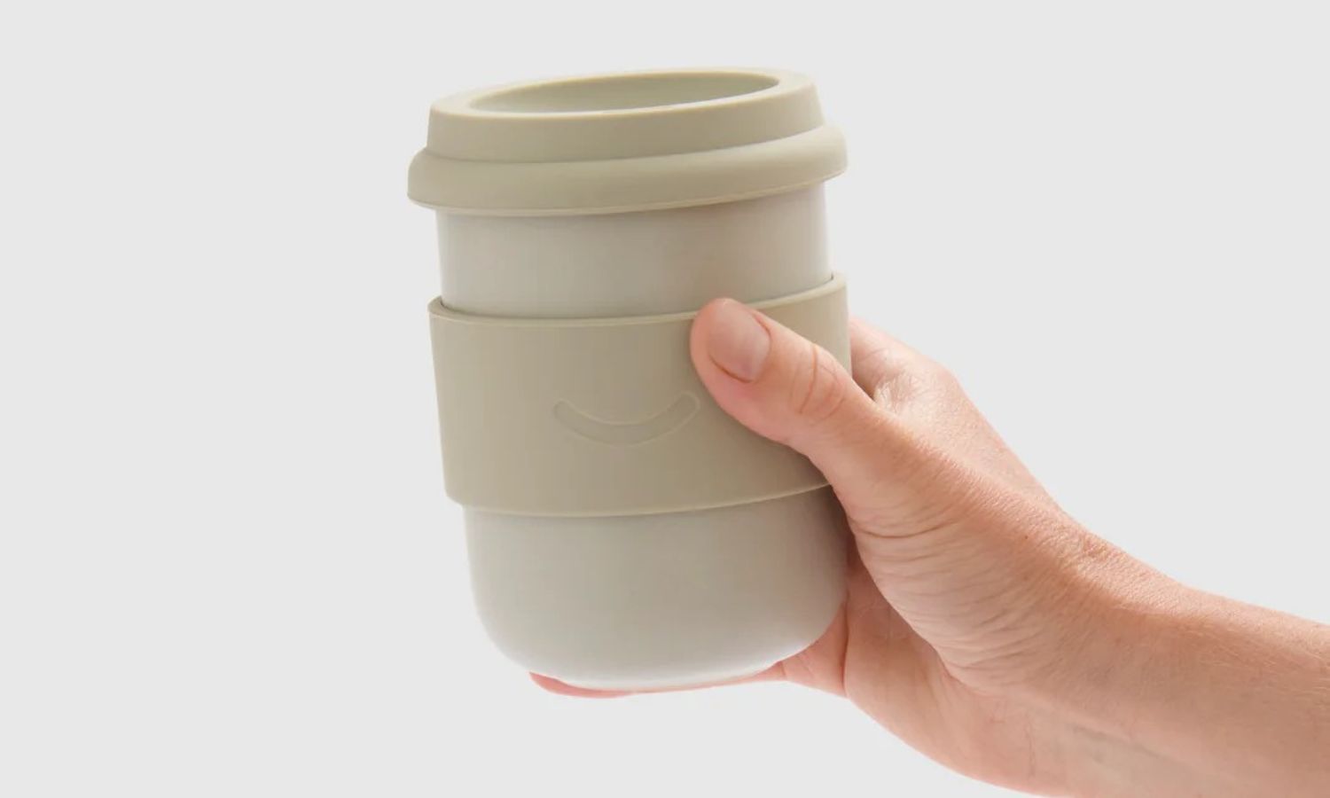 Smile Stoneware Coffee Cup