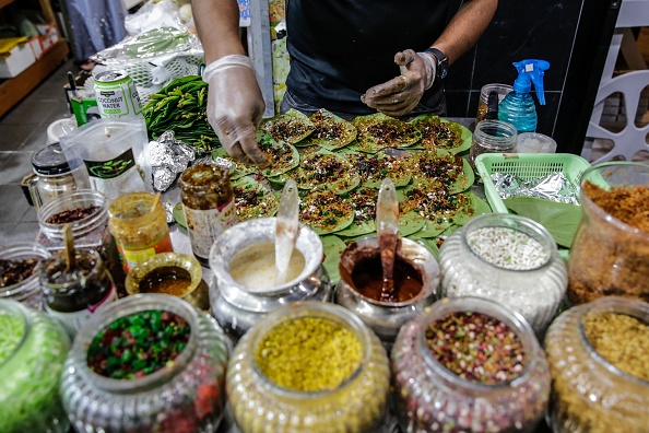 A person making food at Ramadan Nights Lakemba.