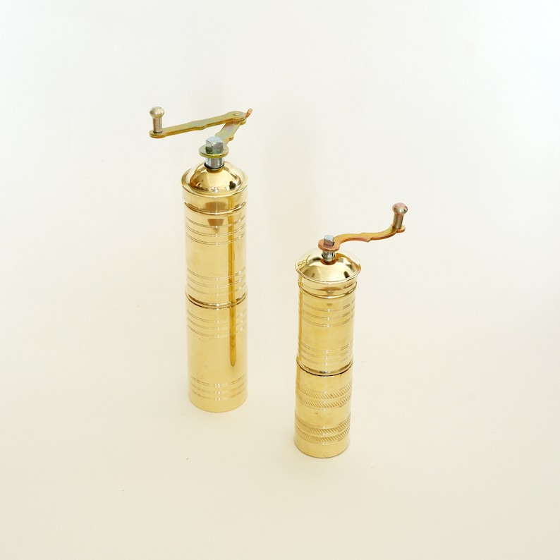 Brass salt and pepper shaker