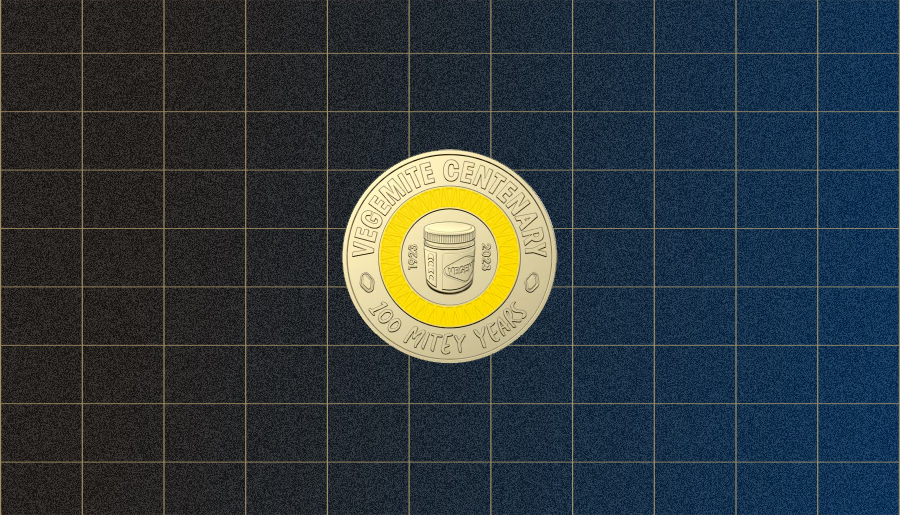 The first Woolworths Vegemite coin.
