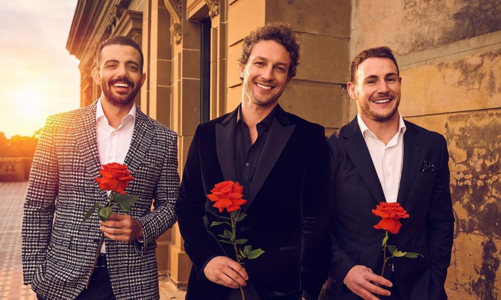 Wesley Senna Cortes, Ben Waddell and Luke Bateman, The Bachelors Australia 2024 cast.