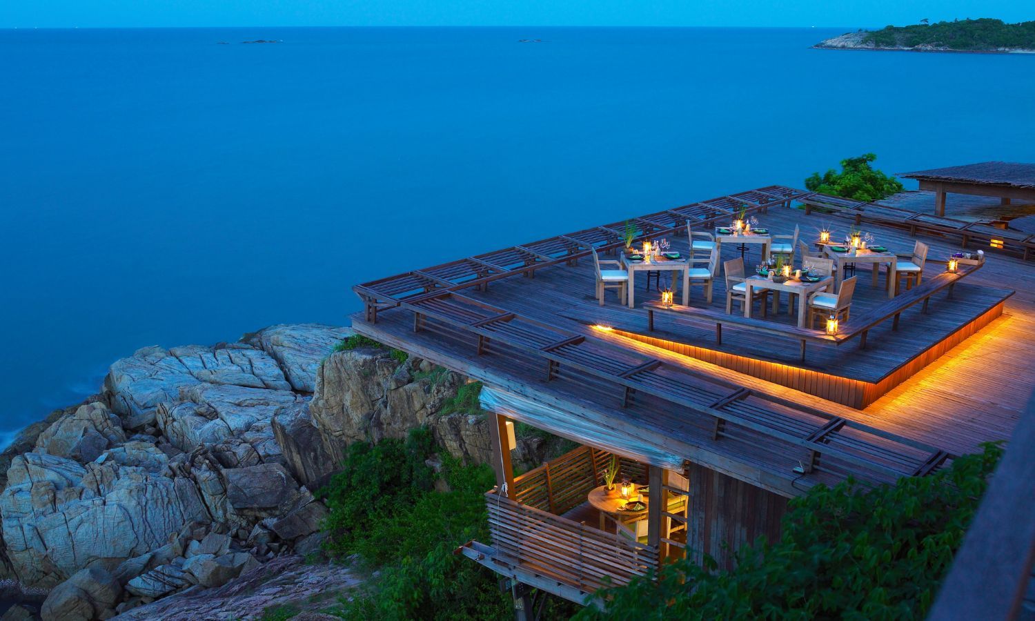 Dining on the Rocks Koh Samui Thailand