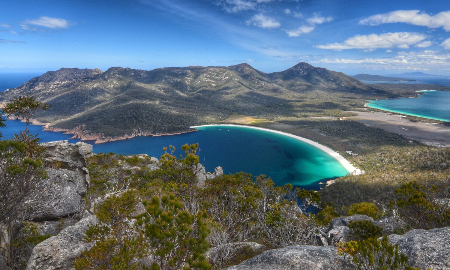 An image of one of the best beaches in tasmania