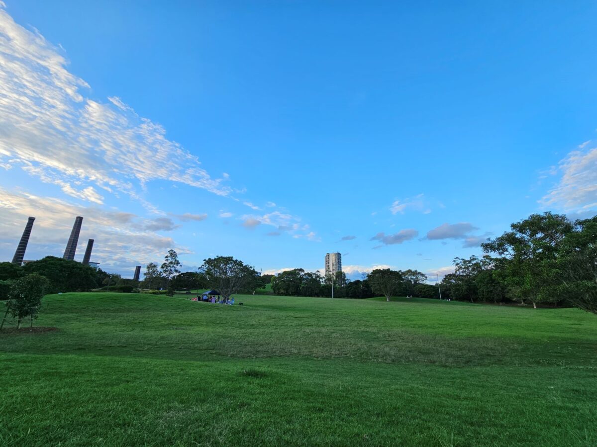 sydney park sunlight grass samsung